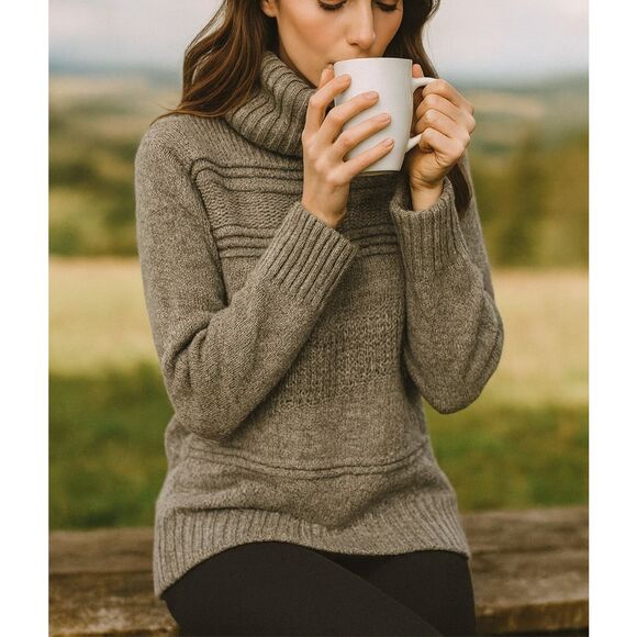 Diane Von Furstenberg Talassa Wool Cashmere Cowl Neck Sweater Gray S - Picture 1 of 12